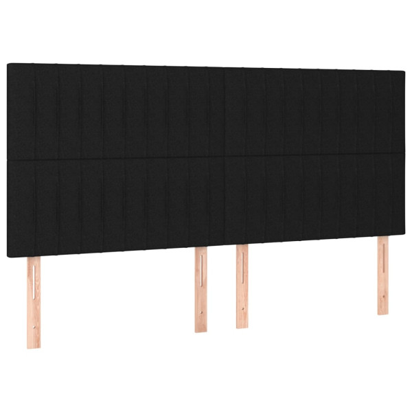 Wezgłowie Czarny 180 cm Tkanina Wysoki vidaXL 379839