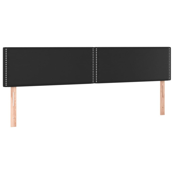 Wezgłowie Czarny 180 x 5 x 78/88 cm Sztuczna skóra vidaXL 535078
