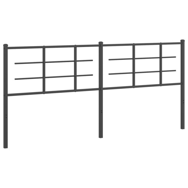 Wezgłowie Czarny 200 cm Stal vidaXL 514887