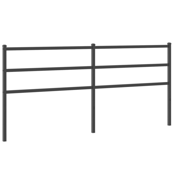 Wezgłowie Czarny 200 cm Stal vidaXL 513846