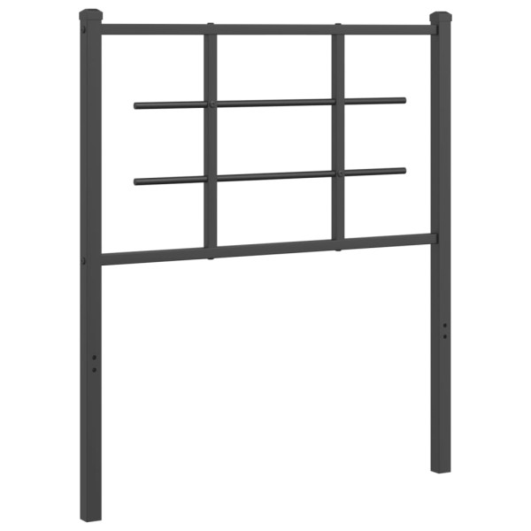 Wezgłowie Czarny 75 cm Stal vidaXL 514938