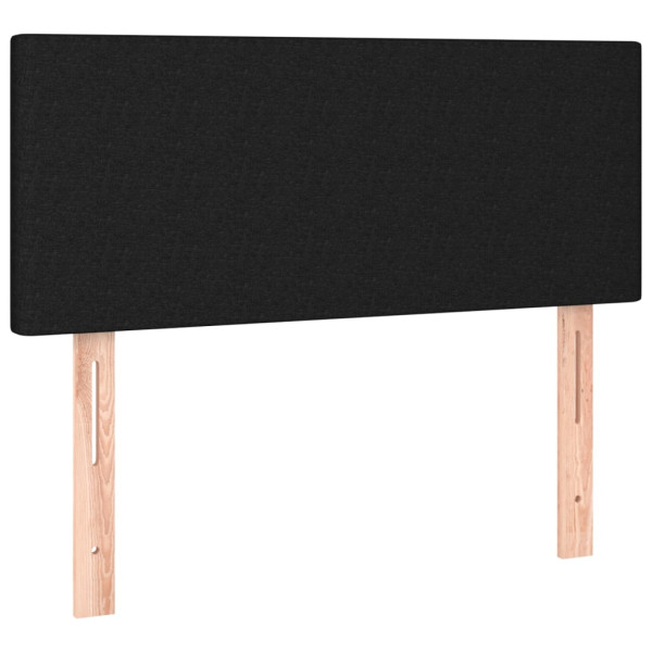 Wezgłowie Czarny 80 cm Tkanina Low vidaXL 379851