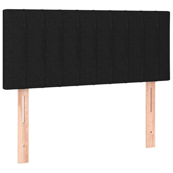 Wezgłowie Czarny 80 cm Tkanina Low vidaXL 616669