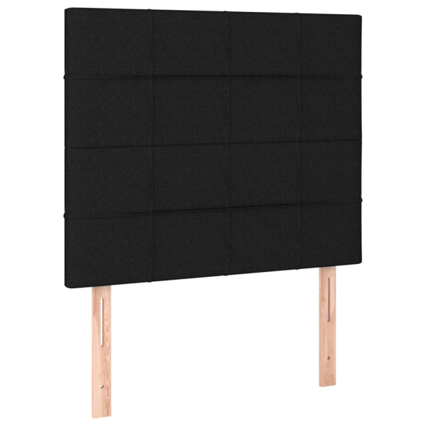 Wezgłowie Czarny 80 x 5 x 118/128 cm Tkanina vidaXL 532454
