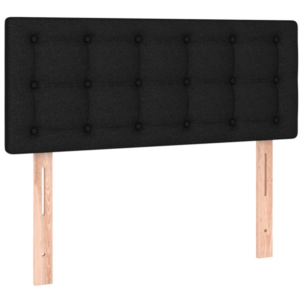 Wezgłowie Czarny 80 x 5 x 78/88 cm Tkanina vidaXL 523108