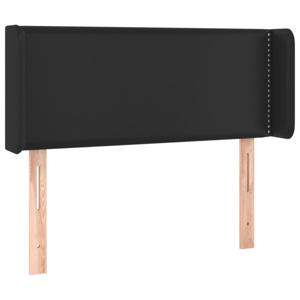 Wezgłowie Czarny 83 x 16 x 78/88 cm Sztuczna skóra vidaXL 521206