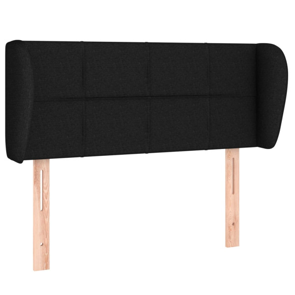 Wezgłowie Czarny 83 x 23 x 78/88 cm Tkanina vidaXL 535501