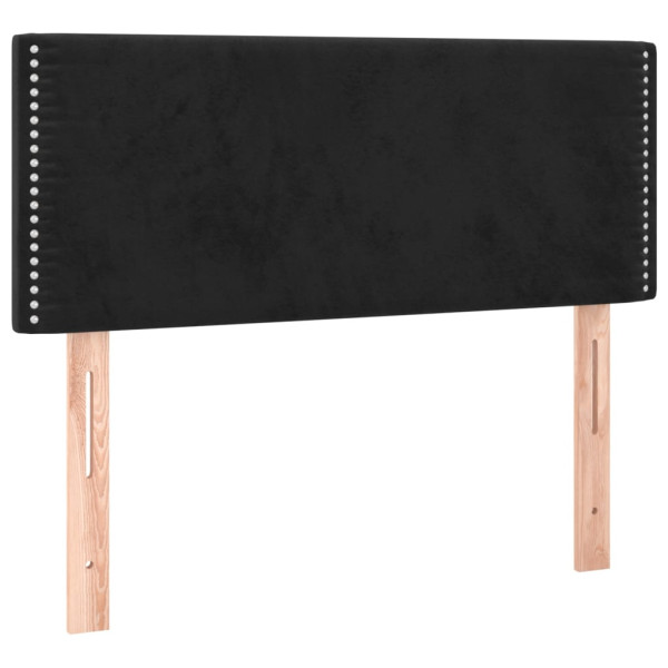 Wezgłowie Czarny 90 cm Aksamit Low vidaXL 379922