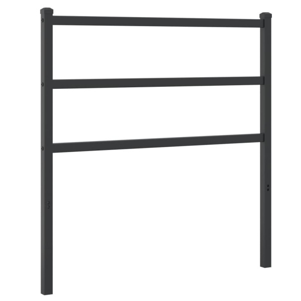 Wezgłowie Czarny 90 cm Stal vidaXL 513879
