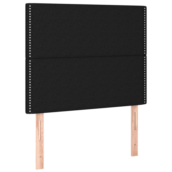 Wezgłowie Czarny 90 cm Tkanina Wysoki vidaXL 380765