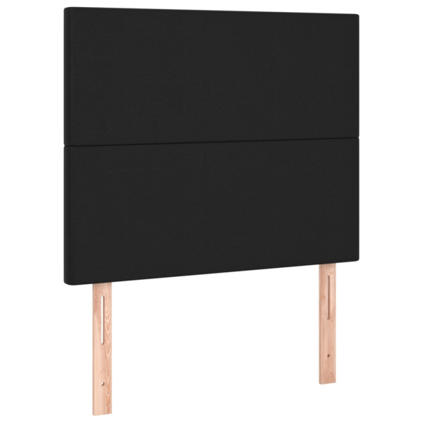 Wezgłowie Czarny 90 x 5 x 118/128 cm Sztuczna skóra vidaXL 536236