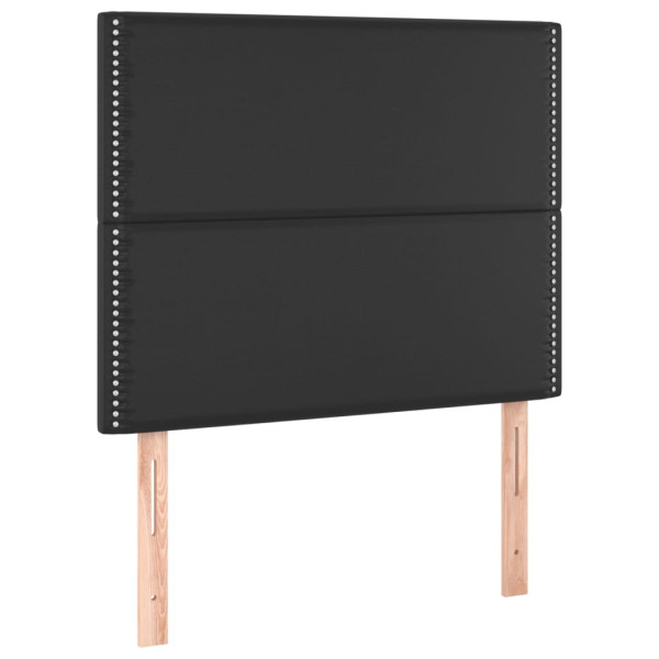 Wezgłowie Czarny 90 x 5 x 118/128 cm Sztuczna skóra vidaXL 533306