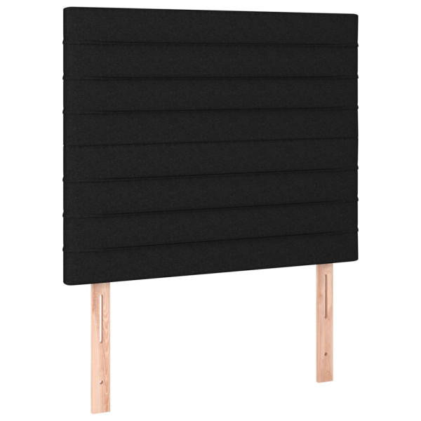 Wezgłowie Czarny 90 x 5 x 118/128 cm Tkanina vidaXL 535089