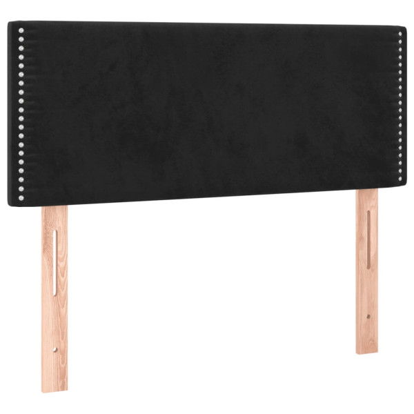 Wezgłowie Czarny 90 x 5 x 78/88 cm Aksamit vidaXL 527831