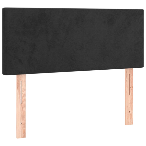 Wezgłowie Czarny 90 x 5 x 78/88 cm Aksamit vidaXL 532528