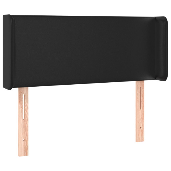 Wezgłowie Czarny 93 x 16 x 78/88 cm Sztuczna skóra vidaXL 521108