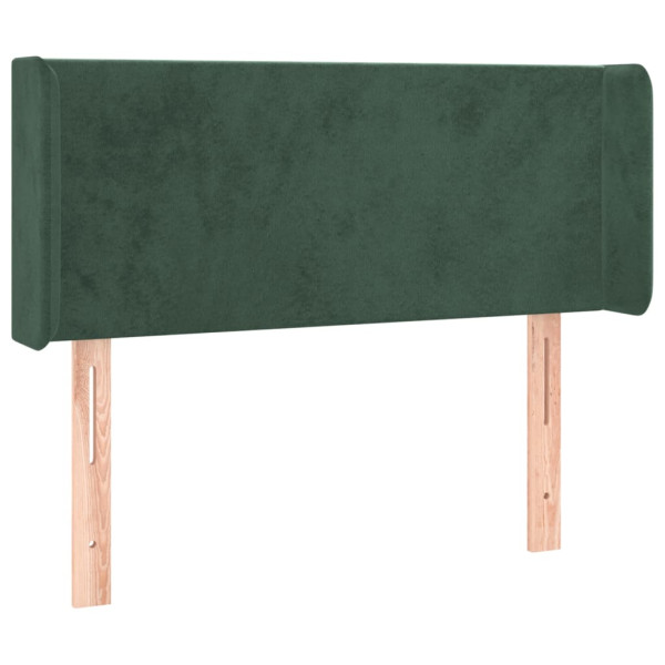 Wezgłowie Dark green 83 x 16 x 78/88 cm Aksamit vidaXL 517569