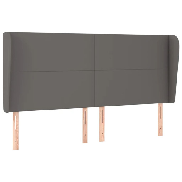 Wezgłowie Grey 183 x 23 x 118/128 cm vidaXL 380845