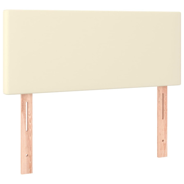 Wezgłowie Kremowy 100 x 5 x 78/88 cm Sztuczna skóra vidaXL 517540