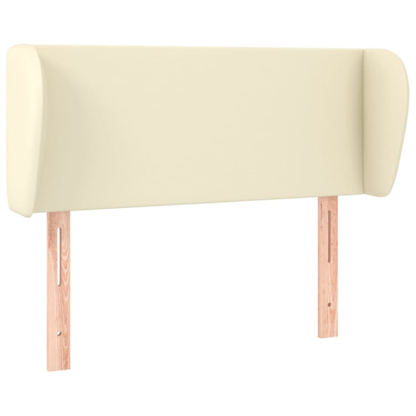 Wezgłowie Kremowy 103 x 23 x 78/88 cm Sztuczna skóra vidaXL 520954
