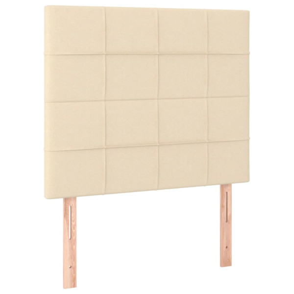 Wezgłowie Kremowy 80 cm Tkanina Wysoki vidaXL 136242