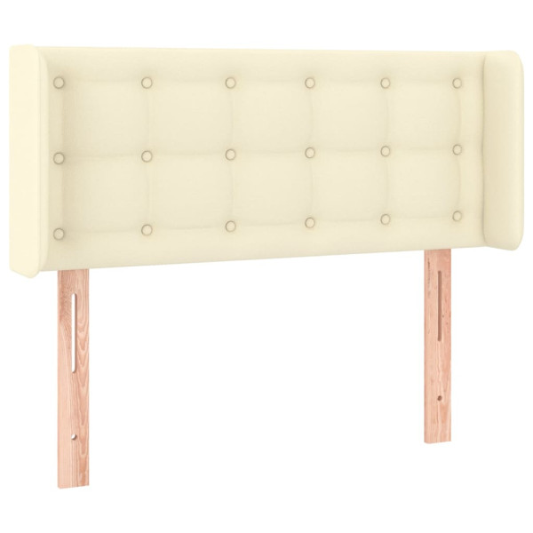 Wezgłowie Kremowy 83 x 16 x 78/88 cm Sztuczna skóra vidaXL 521069