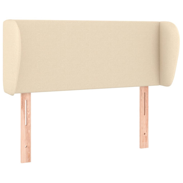 Wezgłowie Kremowy 83 x 23 x 78/88 cm Tkanina vidaXL 379883