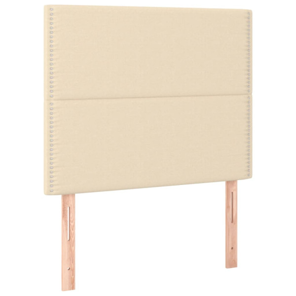 Wezgłowie Kremowy 90 cm Tkanina Wysoki vidaXL 380042