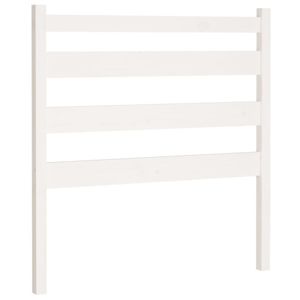 Wezgłowie łóżka Biały 106 x 100 cm Drewno sosnowe vidaXL 497395