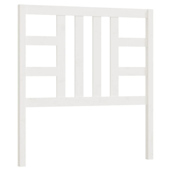Wezgłowie łóżka Biały 106 x 100 cm Drewno sosnowe vidaXL 514861