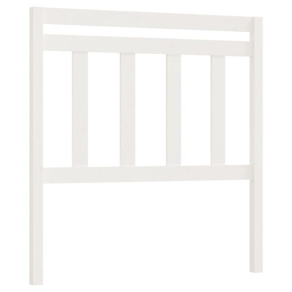 Wezgłowie łóżka Biały 106 x 100 cm Drewno sosnowe vidaXL 497102