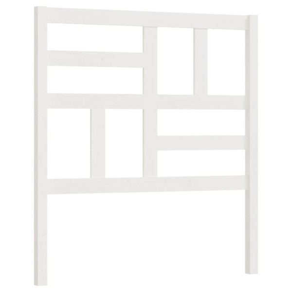 Wezgłowie łóżka Biały 106 x 104 cm Pine Wood vidaXL 514251