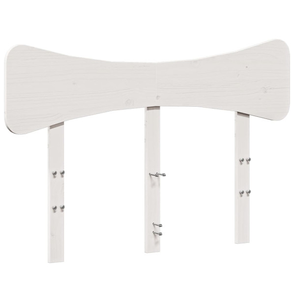 Wezgłowie łóżka Biały 120 cm Drewno sosnowe vidaXL 513968