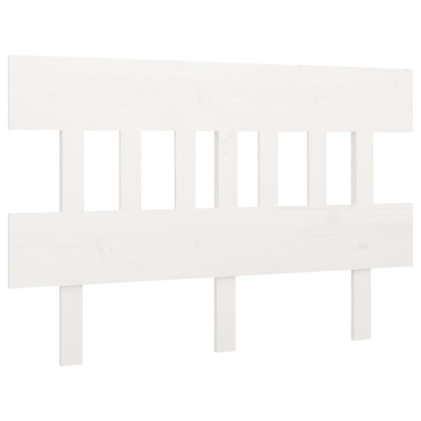 Wezgłowie łóżka Biały 123.5 x 81 cm Pine Wood vidaXL 514848
