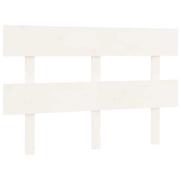 Wezgłowie łóżka Biały 124 x 81 cm Drewno sosnowe vidaXL 515041