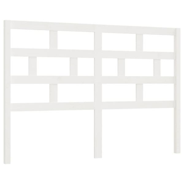 Wezgłowie łóżka Biały 141 x 100 cm Drewno sosnowe vidaXL 497304