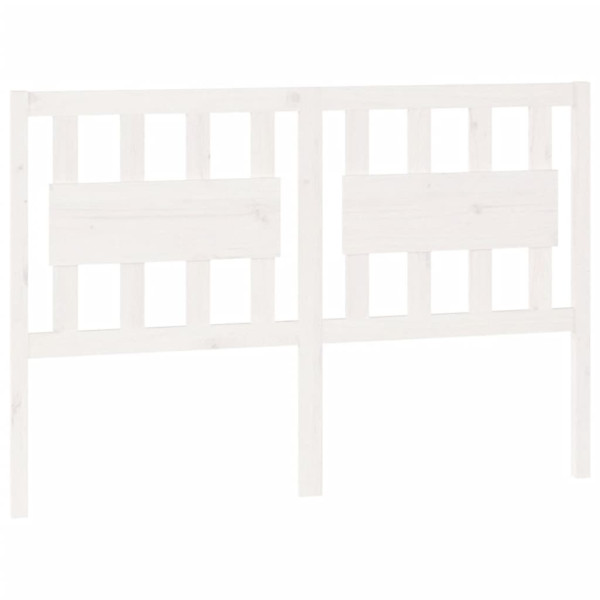 Wezgłowie łóżka Biały 145.5 x 100 cm Drewno sosnowe vidaXL 503314