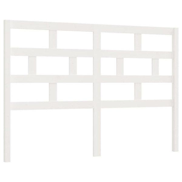 Wezgłowie łóżka Biały 146 x 100 cm Drewno sosnowe vidaXL 497364