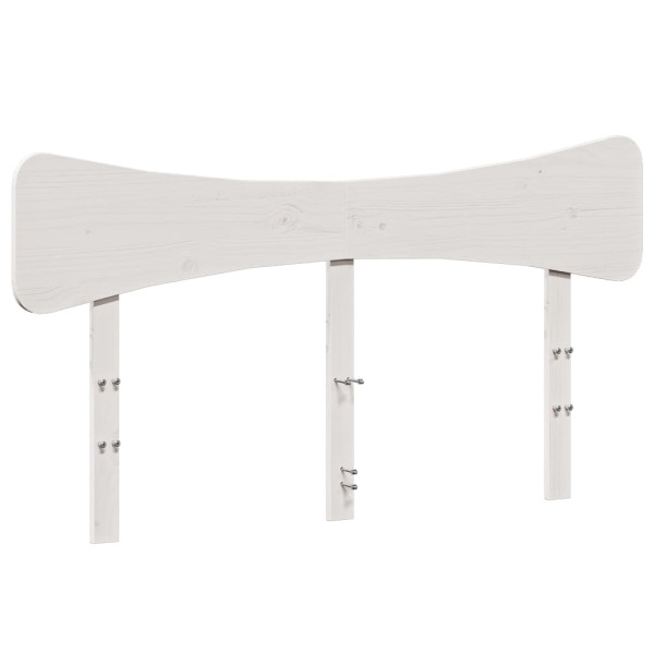 Wezgłowie łóżka Biały 150 cm Drewno sosnowe vidaXL 514054