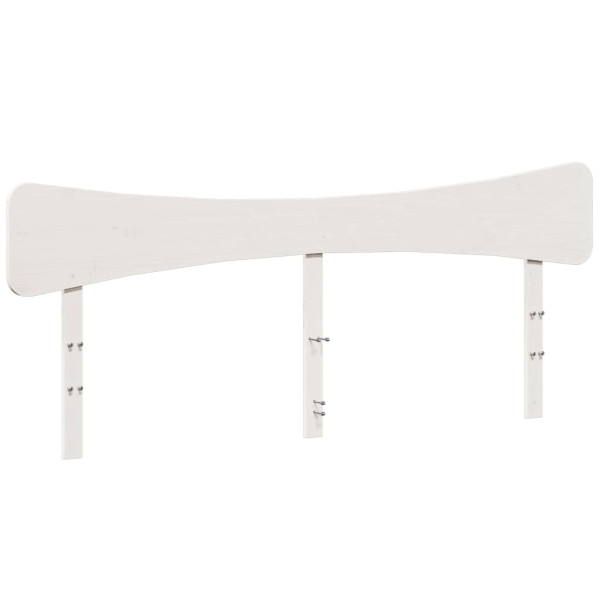 Wezgłowie łóżka Biały 180 cm Drewno sosnowe vidaXL 514118