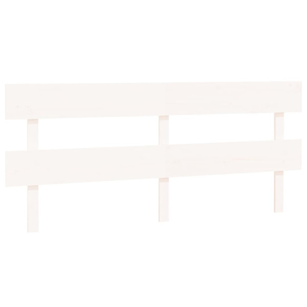 Wezgłowie łóżka Biały 204 x 81 cm Drewno vidaXL 515304