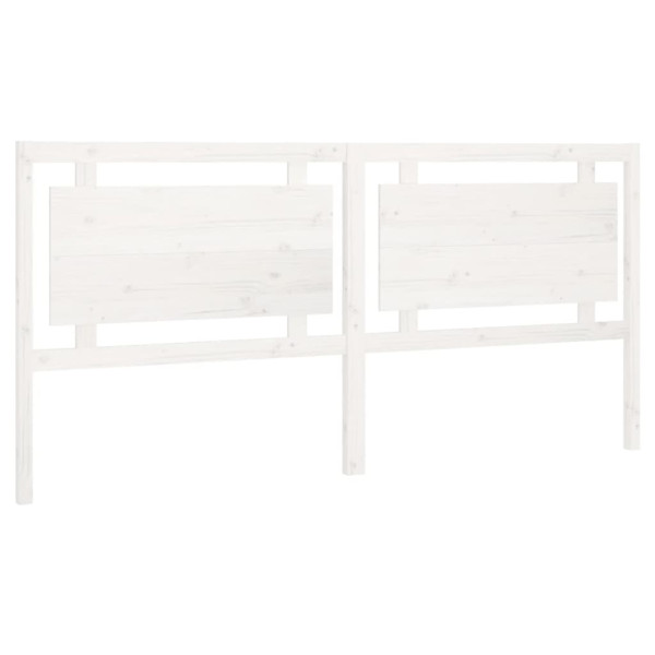 Wezgłowie łóżka Biały 205.5 x 100 cm Drewno sosnowe vidaXL 515203
