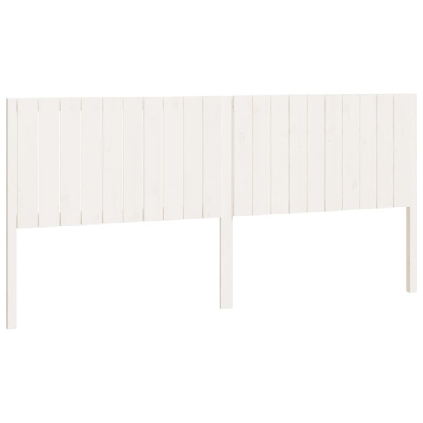 Wezgłowie łóżka Biały 205.5 x 100 cm Drewno sosnowe vidaXL 497156