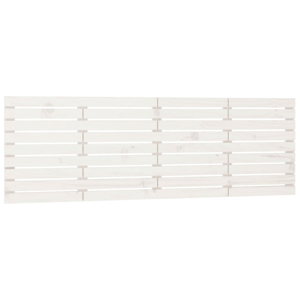 Wezgłowie łóżka Biały 206 x 63 cm Drewno sosnowe vidaXL 527629