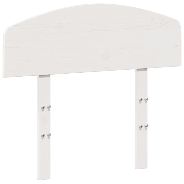 Wezgłowie łóżka Biały 75 cm Drewno sosnowe vidaXL 515249
