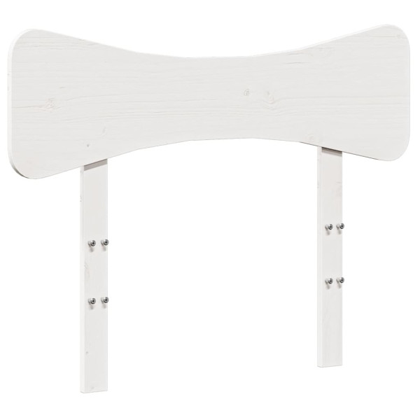 Wezgłowie łóżka Biały 75 cm Drewno sosnowe vidaXL 514034