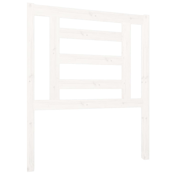 Wezgłowie łóżka Biały 81 x 100 cm Drewno sosnowe vidaXL 497527