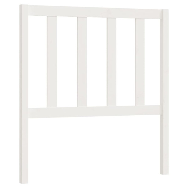 Wezgłowie łóżka Biały 81 x 100 cm Drewno sosnowe vidaXL 513904