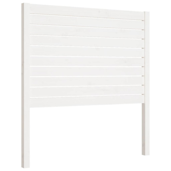 Wezgłowie łóżka Biały 81 x 100 cm Drewno sosnowe vidaXL 515047