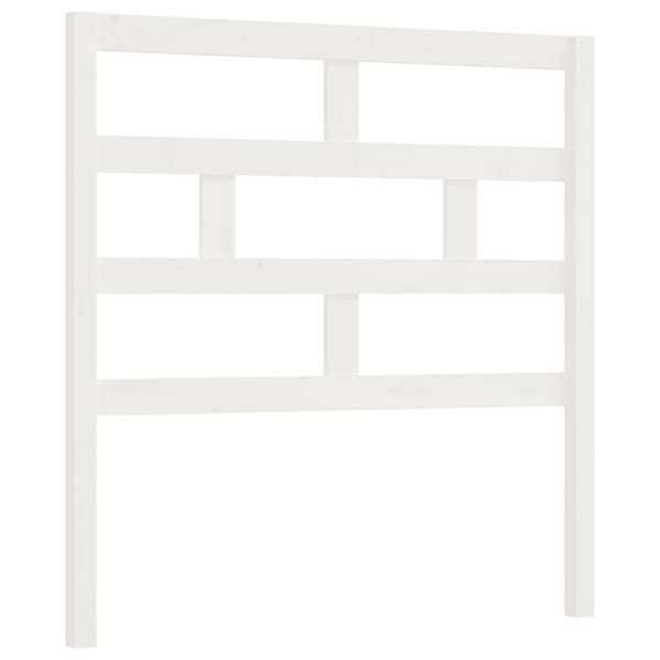 Wezgłowie łóżka Biały 81 x 100 cm Drewno sosnowe vidaXL 497040